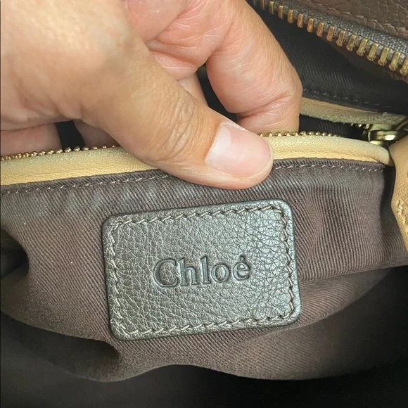 Chloe Brown Leather Shoulder Bag - Picture 14 of 17